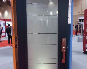 Steel Entry Door with Modern Glass Toronto
