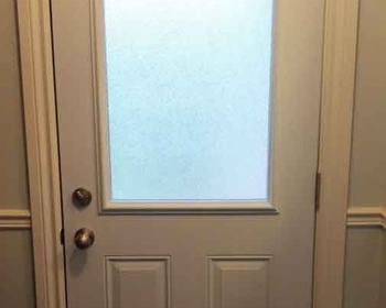 Steel Side Door with Half Glass Privacy Toronto