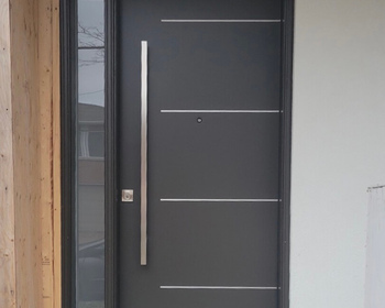 8'-high-steel-black-door-with-silver-lines-and handle_7713.jpg