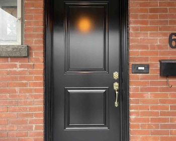 Black front steel London door in Toronto.jpg