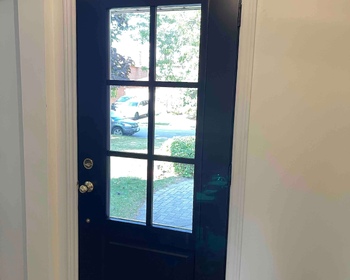 Steel black interior door with sdl grills and clear glass.jpg
