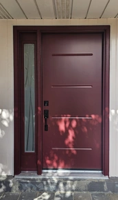 Vog door wih Alys sidelite, Burgundy color.JPG