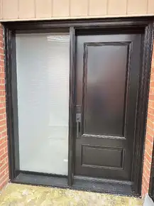 Double door converted into a single door with sidelite.jpg