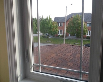 Casement Window Perimeter Grills Vinyl Trim Casing Brick to Brick