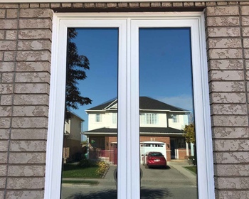 Double Casement Vinyl Window Brick to Brick Toronto