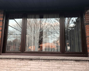 Front Casement Windows Dark Brown Retrofit Toronto