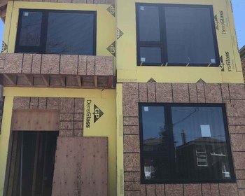 Large Oversized Front Modern Windows Black