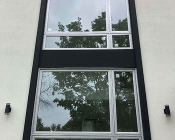 Large Oversized Modern Metallic Grey Windows