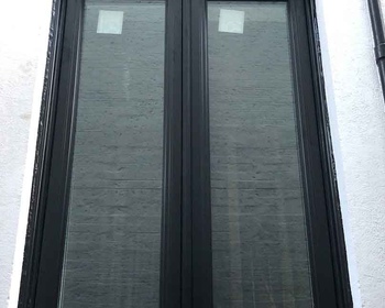 Vinyl Window Casement Black Brick to Brick Toronto