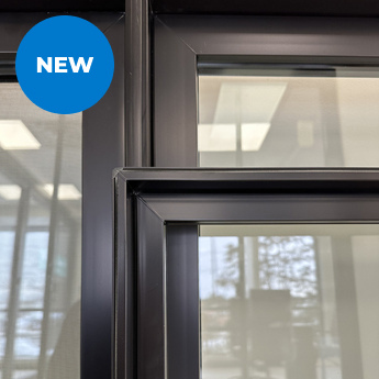 Thin flat frame windows