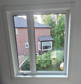 1/3Casement + 2/3 Fixed Casement Combination inside view in Markham