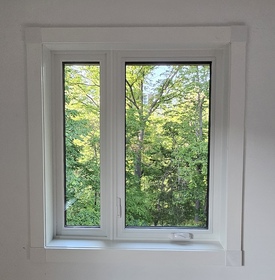 1/3 Fixed Casement + 2/3 Casement Combination inside view in Markham