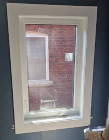 Casement Window with Flat Trim in Etobicoke