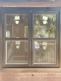 Black Single Hung outside view in Brampton