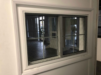 Double Slider window outside view 