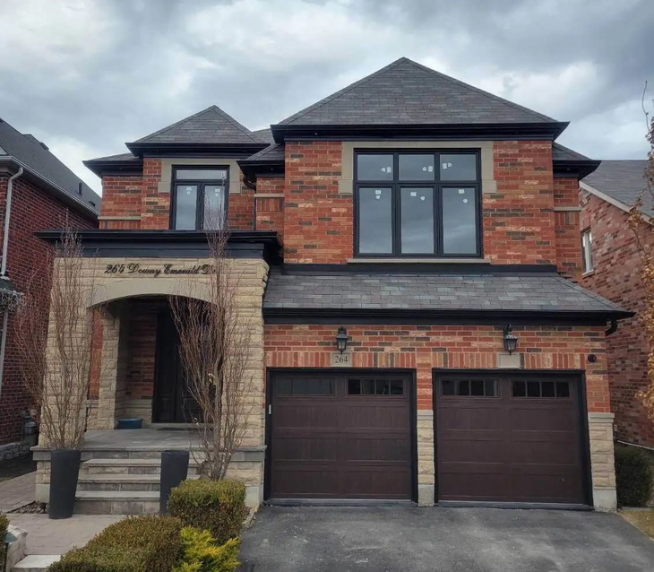 Modern energy-efficient vinyl windows installed in a Toronto home as part of a GTA window replacement project