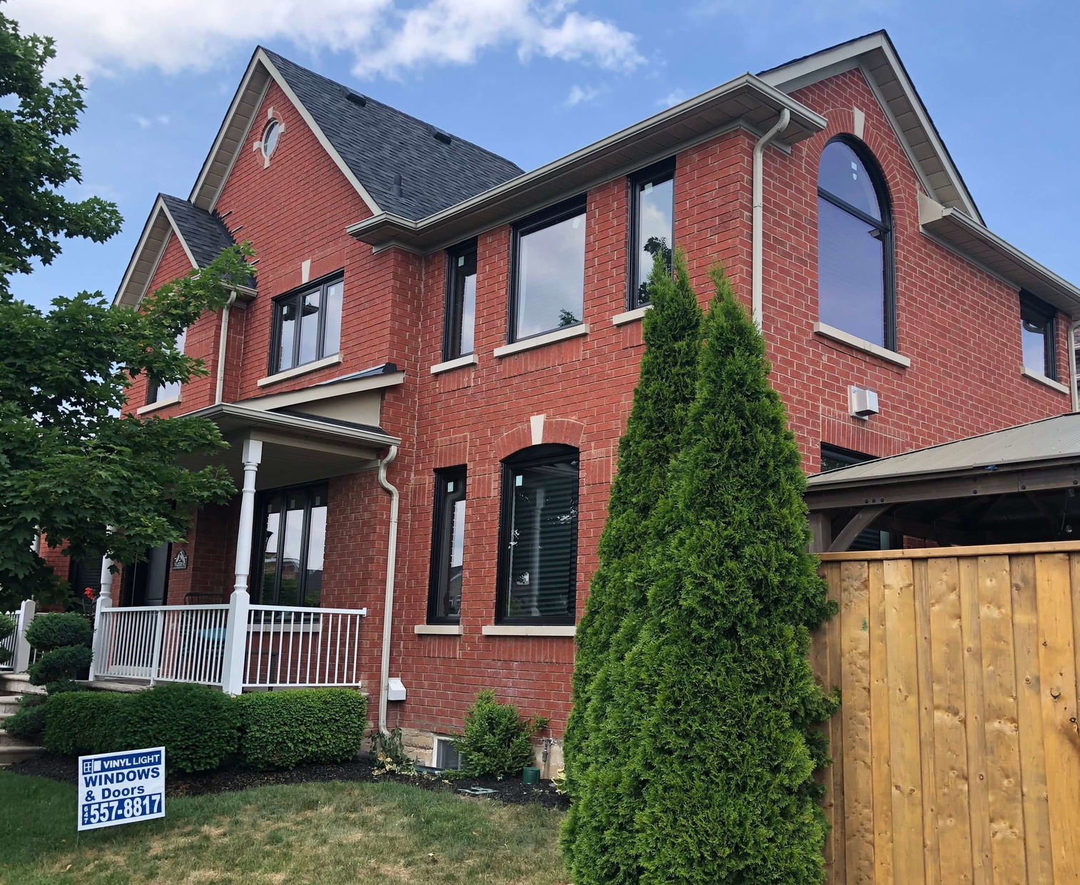 black window frames for new modern exterior