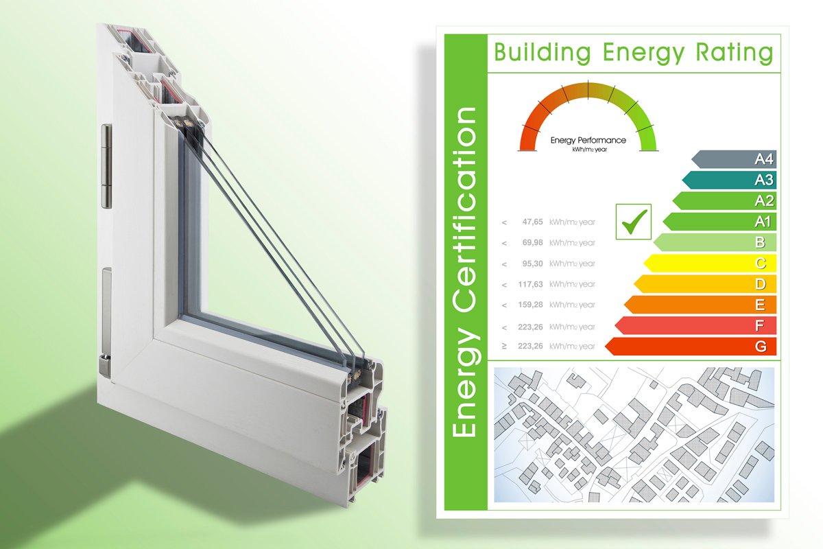 Modern home demonstrating energy-efficient windows with improved insulation performance
