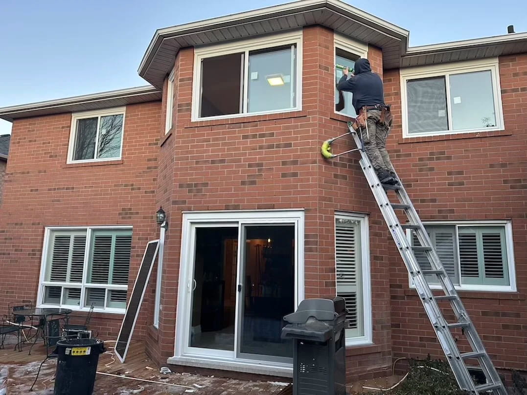 Entry Door Replacement Costs in the GTA Modern steel and fibreglass entry doors installed on a home in the Greater Toronto Area