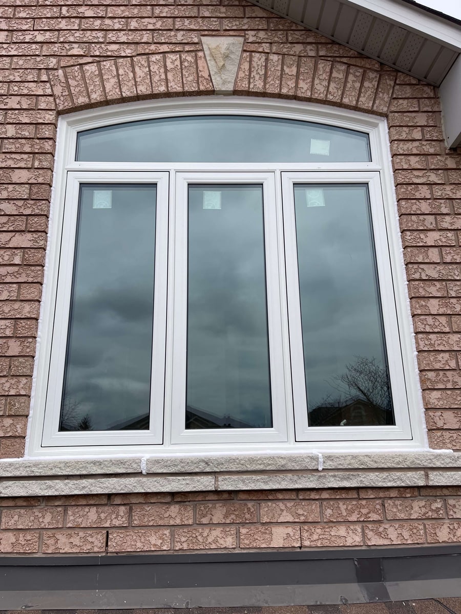 Vinyl windows installed with secure locks, bars, and laminated glass
